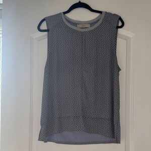 LOFT Gray Sleeveless Tank Top with Clean Design